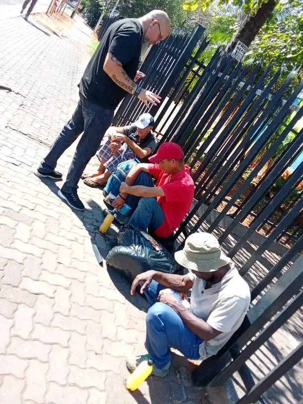 Fresh bread prepared for distribution
